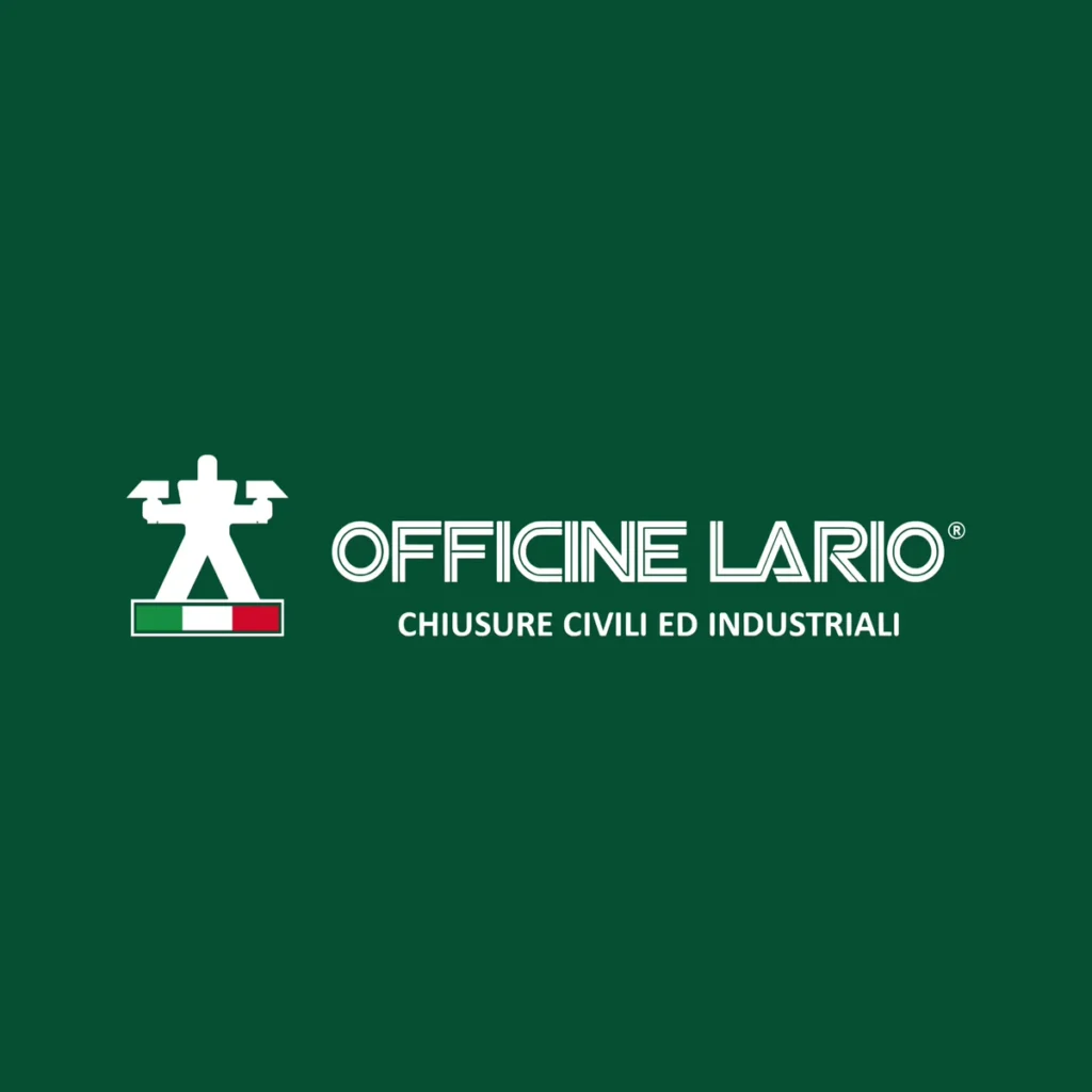 Logo Officine Lario, azienda di chiusure civili e industriali