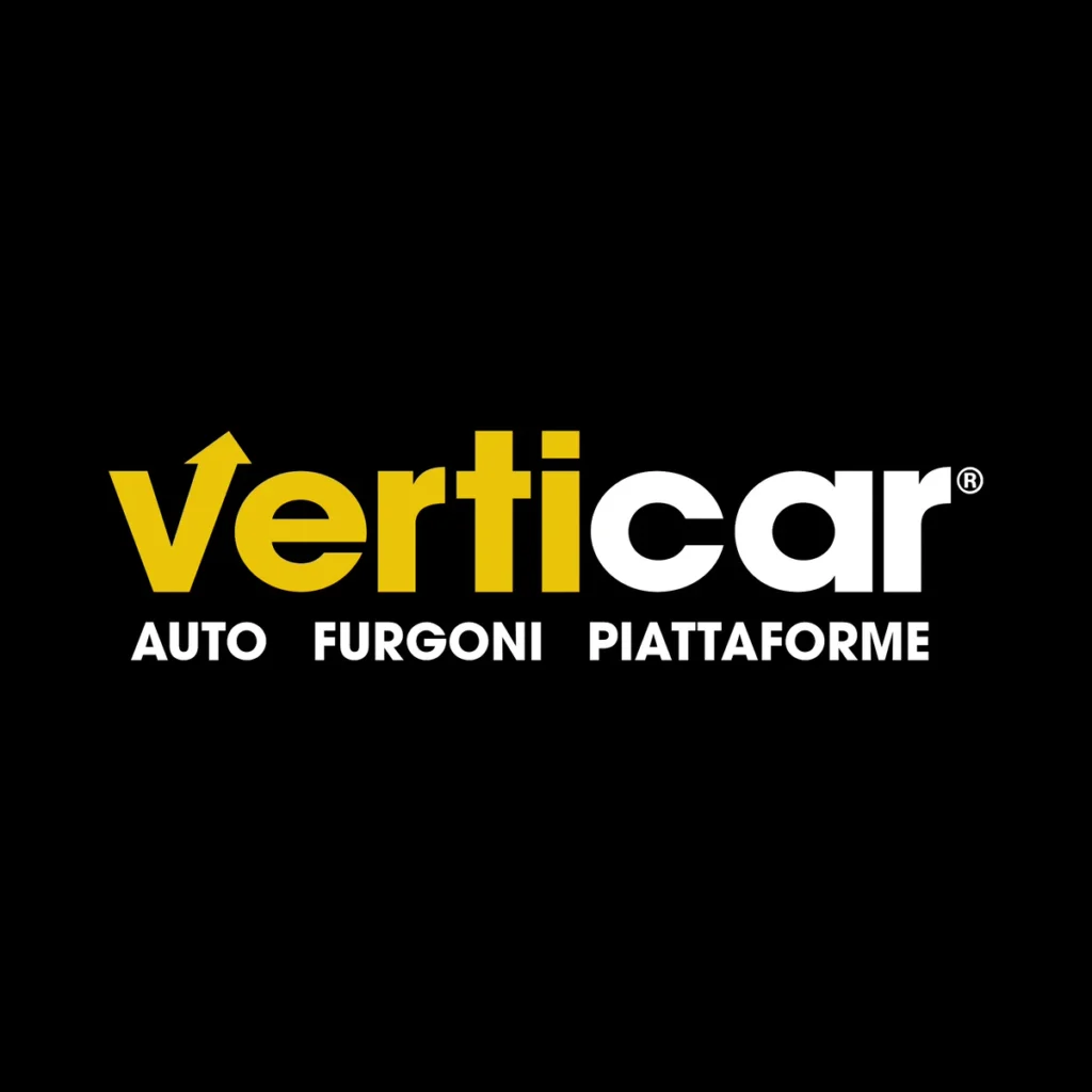 Logo Verticar, auto, furgoni e piattaforme aeree